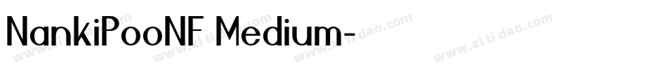 NankiPooNF Medium字体转换
